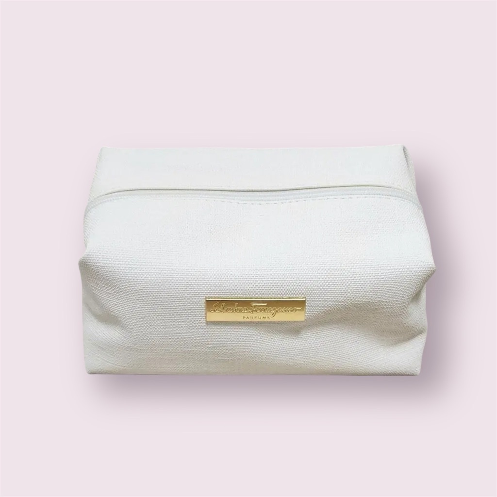 Salvatore Ferragamo Cosmetic Bag Ivory